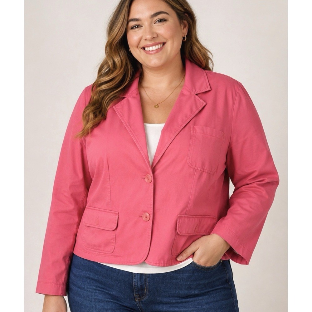 Old Navy Womens Preppy Button Blazer Size XXL Office Siren Academia Jacket